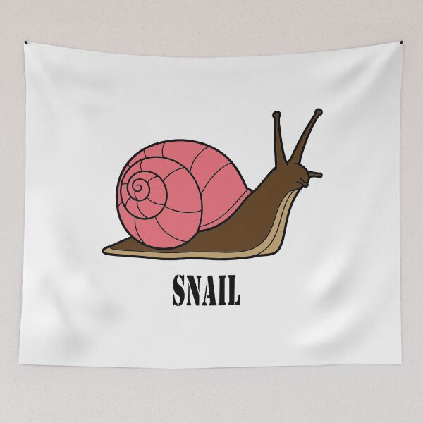 Item preview, Charming Snail with a Pastel Pink Shell designed and sold by gustavomarlo15.