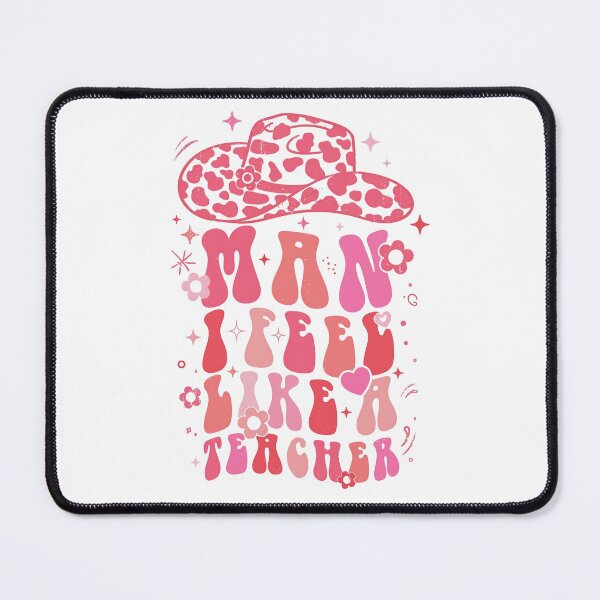 Item preview, Man I Feel Like A Teacher Shirt Pink Cowgirl Western Teacher designed and sold by Yellowriversss.