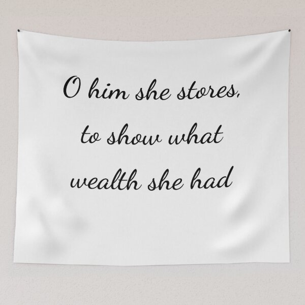 Item preview, “O him she stores, to show what wealth she had” - handwriting black designed and sold by ariksworld.