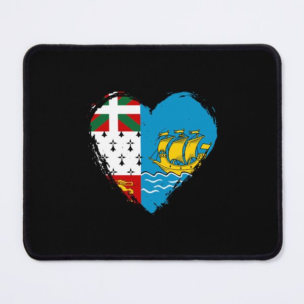 Item preview, Distressed Saint Pierre And Miquelon Flag Heart PM designed and sold by shitpostee.
