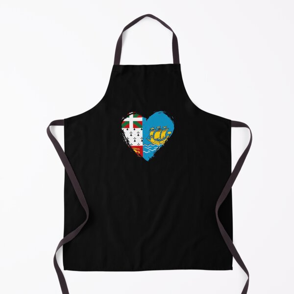 Item preview, Distressed Saint Pierre And Miquelon Flag Heart PM designed and sold by shitpostee.