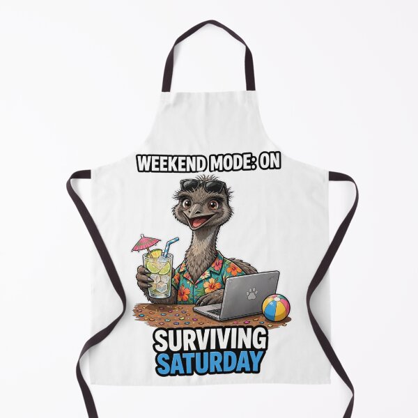 Item preview, Surviving Saturday Emu - Weekend Mode On Tropical Drink designed and sold by Surviving Monday Club.