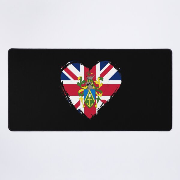 Item preview, Distressed Pitcairn Islands Flag Heart PN designed and sold by shitpostee.