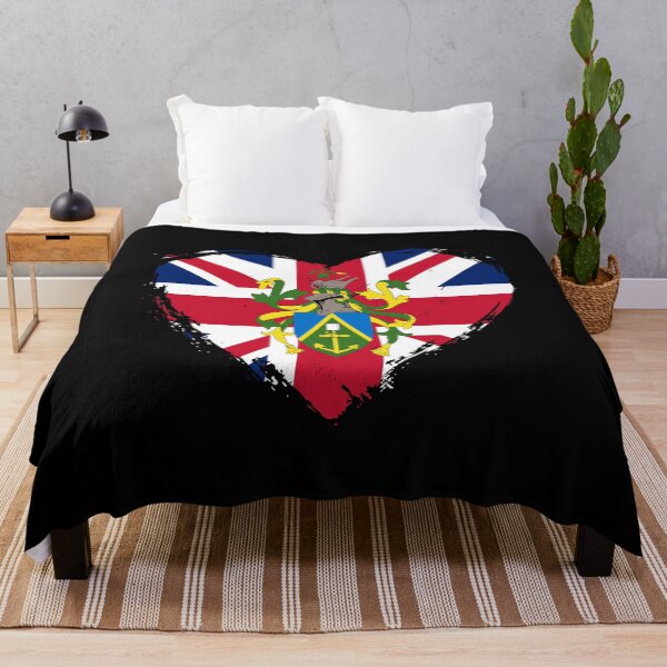 Item preview, Distressed Pitcairn Islands Flag Heart PN designed and sold by shitpostee.