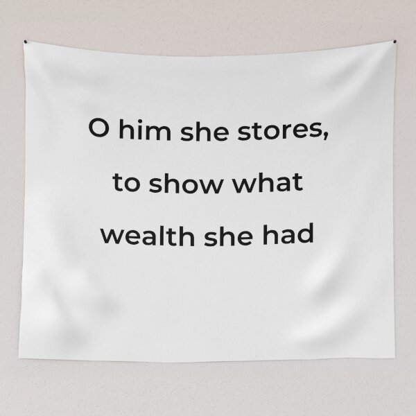 Item preview, “O him she stores, to show what wealth she had” - print black designed and sold by ariksworld.