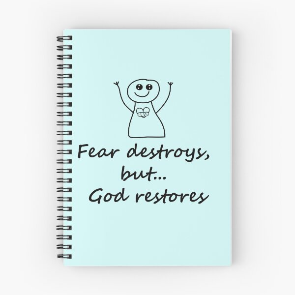Item preview, Fear destroys; God restores designed and sold by LeidySilvaArt.