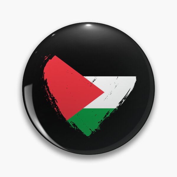 Item preview, Distressed Palestine Flag Heart PS designed and sold by shitpostee.