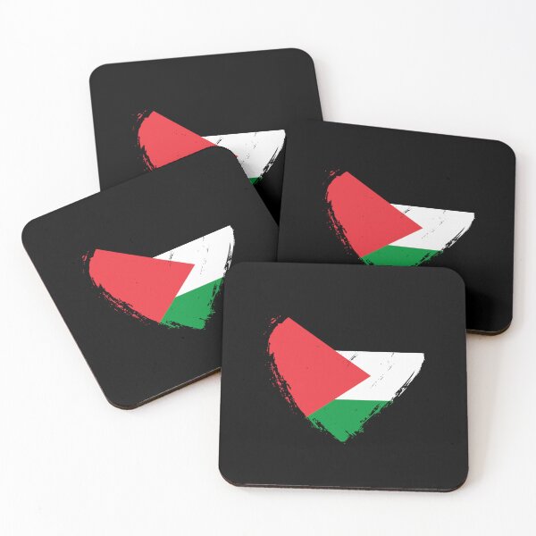 Item preview, Distressed Palestine Flag Heart PS designed and sold by shitpostee.