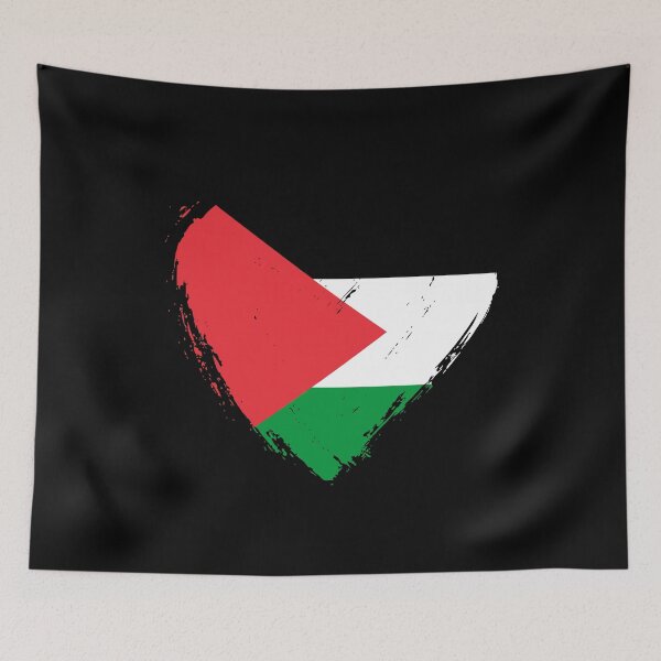 Item preview, Distressed Palestine Flag Heart PS designed and sold by shitpostee.
