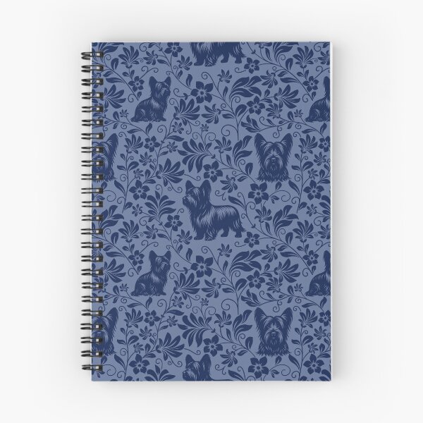Item preview, Skye Terrier Floral Pattern | Elegant Botanical Dog Design Blue designed and sold by WildLakePatterns.