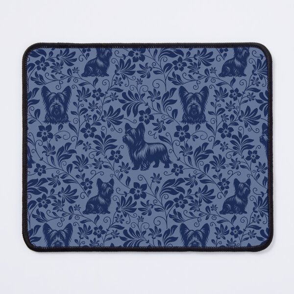 Item preview, Skye Terrier Floral Pattern | Elegant Botanical Dog Design Blue designed and sold by WildLakePatterns.