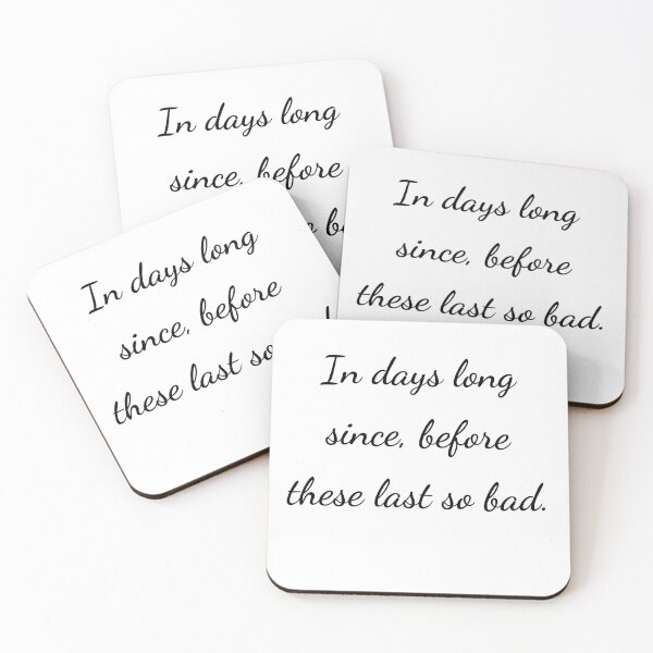 Item preview, “In days long since, before these last so bad.” - handwriting black designed and sold by ariksworld.