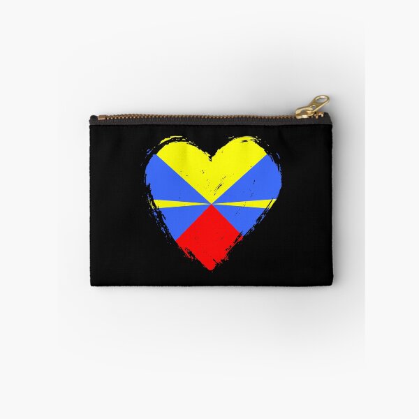 Item preview, Distressed Réunion Flag Heart RE designed and sold by shitpostee.