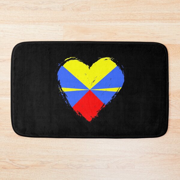 Item preview, Distressed Réunion Flag Heart RE designed and sold by shitpostee.