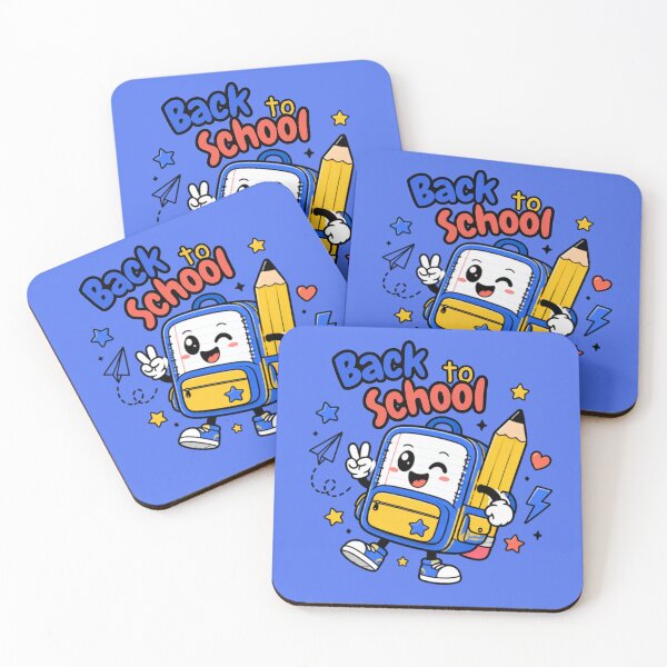 Item preview, Back to School Cute Kawaii Backpack Doodle designed and sold by inkaylindesign.