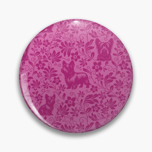 Item preview, Skye Terrier Floral Pattern | Elegant Botanical Dog Design Pink designed and sold by WildLakePatterns.