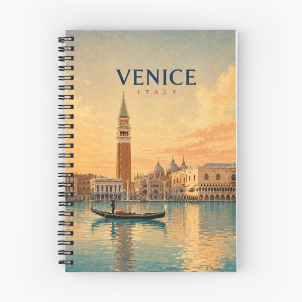 Item preview, Venice Italy Retro Travel Poster Gondola Wall Art designed and sold by PopChaosStudio.