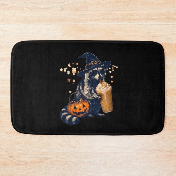 Item preview, Halloween Raccoon Drinking Pumpkin Spice designed and sold by pipiapett.