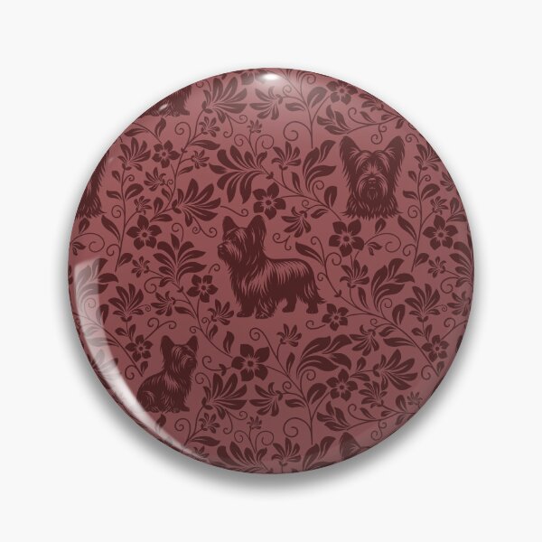 Item preview, Skye Terrier Floral Pattern | Elegant Botanical Dog Design Red designed and sold by WildLakePatterns.