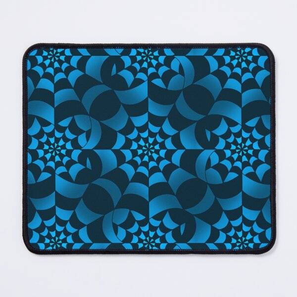 Item preview, Enchanted Web - Aqua Spider Web Halloween Pattern designed and sold by BlackthornDsign.