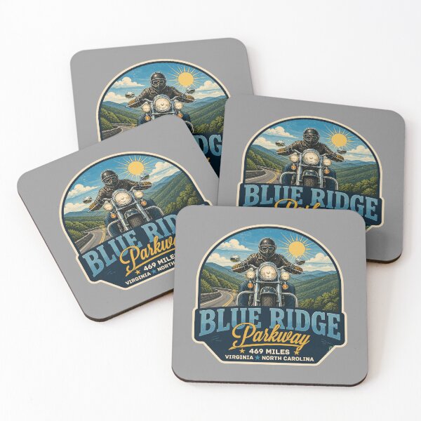 Item preview, Blue Ridge Parkway Virginia North Carolina USA Motorcycle Sticker TShirt 02 designed and sold by OuterShellUK.