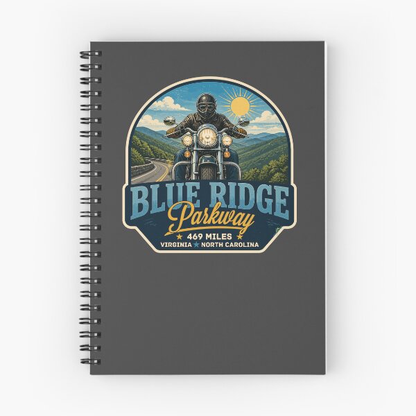 Item preview, Blue Ridge Parkway Virginia North Carolina USA Motorcycle Sticker TShirt 02 designed and sold by OuterShellUK.