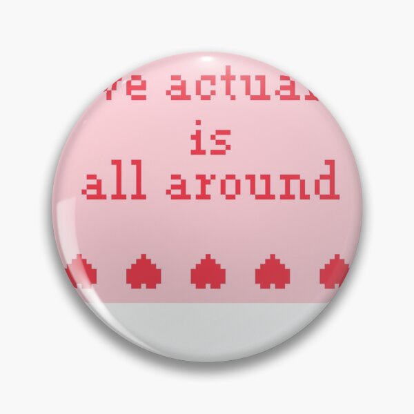 Item preview, vintage red pink love actually is all around christmas designed and sold by ellmoswrld.