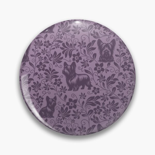 Item preview, Skye Terrier Floral Pattern | Elegant Botanical Dog Design Purple designed and sold by WildLakePatterns.