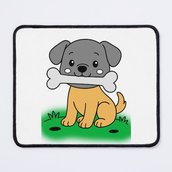 Item preview, Cute Puppy Holding a Bone designed and sold by gustavomarlo15.