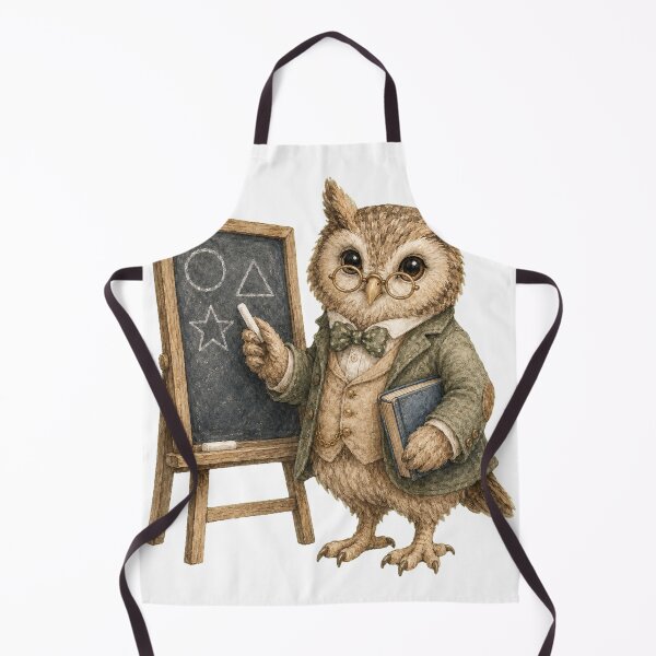 Item preview, Wise Owl Teacher with Chalkboard designed and sold by photoparadise22.