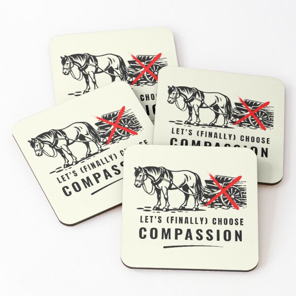 Item preview, Ban Horse Carriages – Stop Exploiting Horses in Cities | End Horse-Drawn Carriages designed and sold by Pawethic Prints Studio.