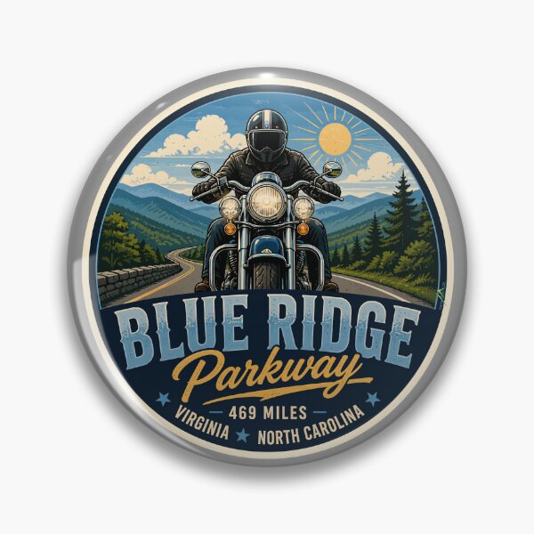 Item preview, Blue Ridge Parkway Virginia North Carolina USA Motorcycle Sticker TShirt 03 designed and sold by OuterShellUK.
