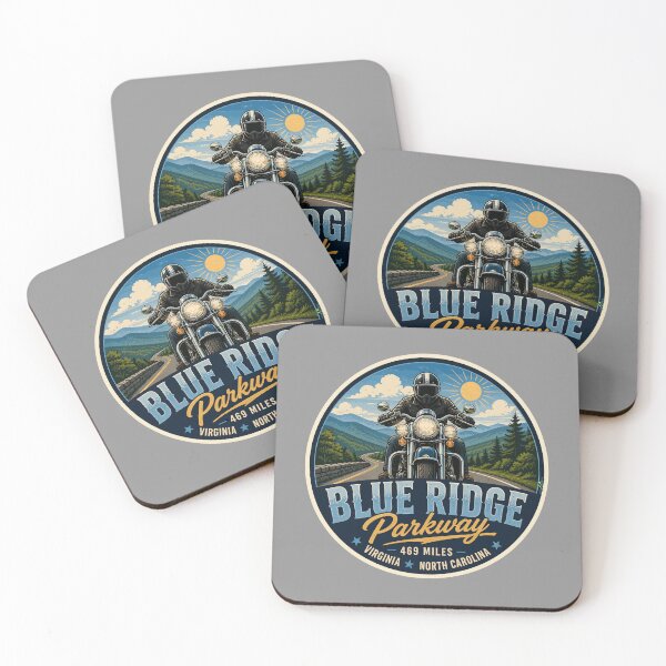 Item preview, Blue Ridge Parkway Virginia North Carolina USA Motorcycle Sticker TShirt 03 designed and sold by OuterShellUK.