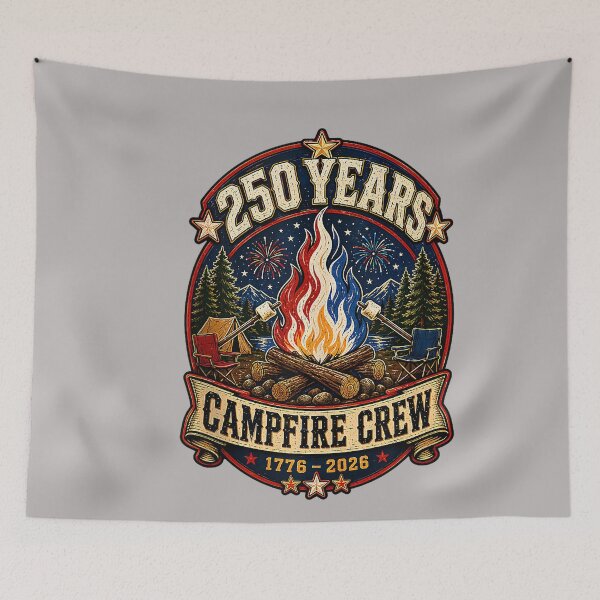 Item preview, 250 Years Campfire Crew 1776 2026 250th 4th July Camping Tank Top designed and sold by GreggRoss.