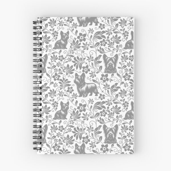 Item preview, Skye Terrier Floral Pattern | Elegant Botanical Dog Design Grey designed and sold by WildLakePatterns.