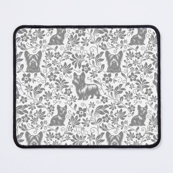 Item preview, Skye Terrier Floral Pattern | Elegant Botanical Dog Design Grey designed and sold by WildLakePatterns.