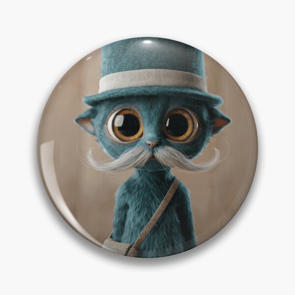 Item preview, Teal Cat Gentleman with Top Hat designed and sold by MaelyDAREN.