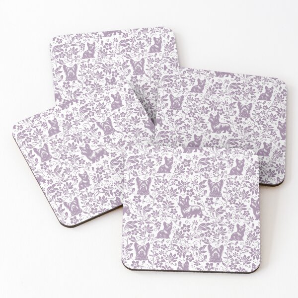 Item preview, Skye Terrier Floral Pattern | Elegant Botanical Dog Design Lavender designed and sold by WildLakePatterns.