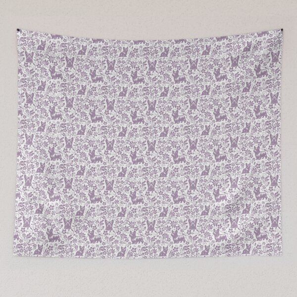 Item preview, Skye Terrier Floral Pattern | Elegant Botanical Dog Design Lavender designed and sold by WildLakePatterns.