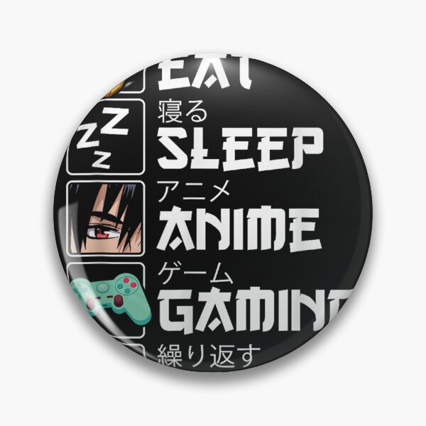 Item preview, Eat Sleep Anime Gaming Repeat Kawaii Otaku Anime Manga designed and sold by abbeynjrbat.