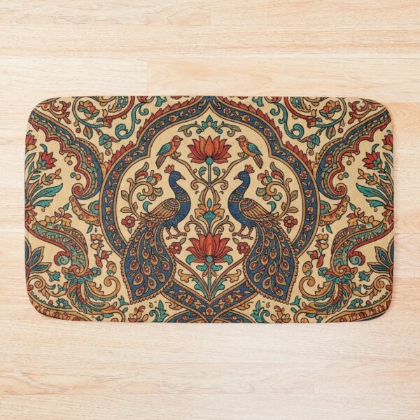Item preview, Indian Peacock Paisley Floral Pattern designed and sold by FashioonTrends.