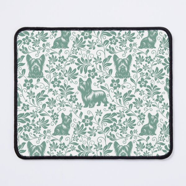Item preview, Skye Terrier Floral Pattern | Elegant Botanical Dog Design Green designed and sold by WildLakePatterns.