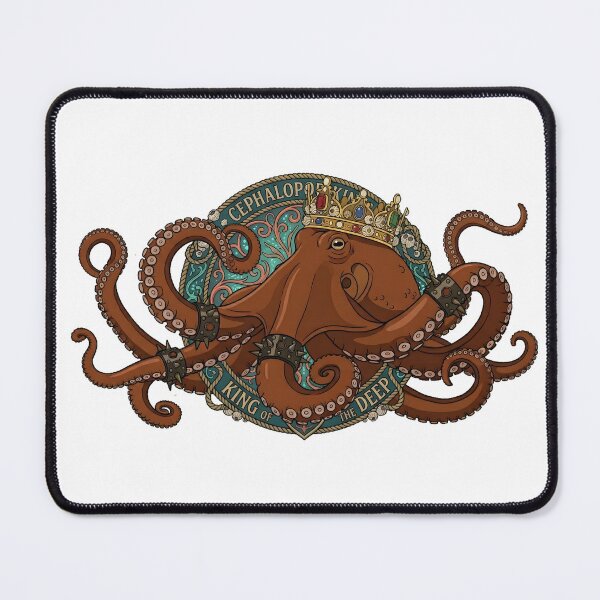 Item preview, Cephalopod King Octopus Crown Spiked Leather Bracelets designed and sold by octozap.
