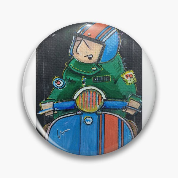 Item preview, Classic Scooter | Retro Scooter Riders | Scooterist, Retro Mod Inspired Art designed and sold by GWARTGB.
