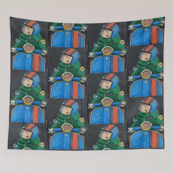 Item preview, Classic Scooter | Retro Scooter Riders | Scooterist, Retro Mod Inspired Art designed and sold by GWARTGB.
