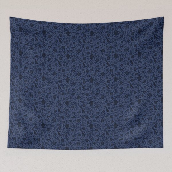 Item preview, Setter Dogs Floral Pattern | Elegant Irish English Gordon Setter Design in Blue designed and sold by WildLakePatterns.