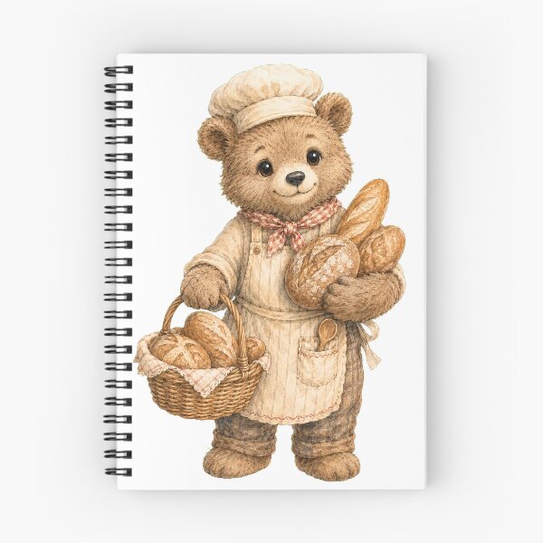 Item preview, Friendly Bear Baker with Fresh Bread designed and sold by photoparadise22.
