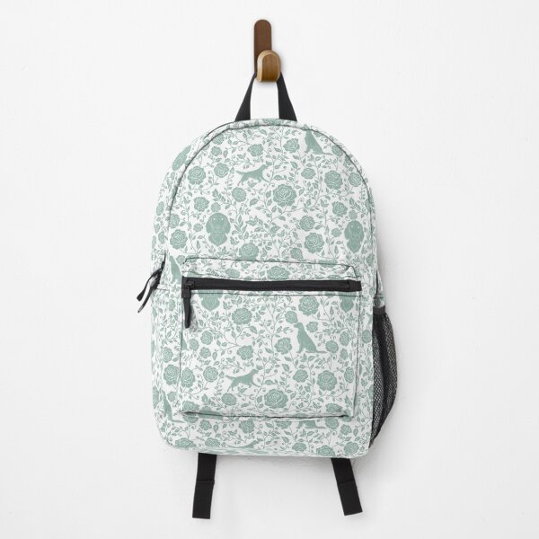 Item preview, Setter Dogs Floral Pattern | Elegant Irish English Gordon Setter Design in Green designed and sold by WildLakePatterns.