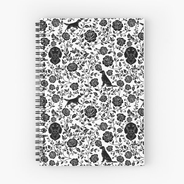 Item preview, Setter Dogs Floral Pattern | Elegant Irish English Gordon Setter Design designed and sold by WildLakePatterns.
