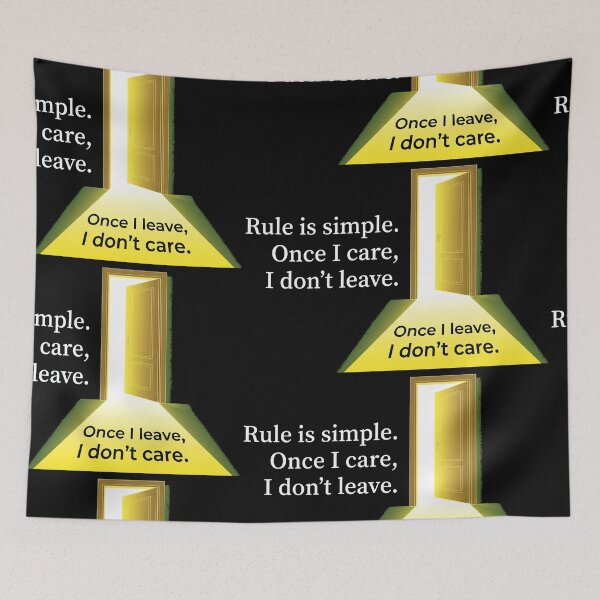 Item preview, Rule Is Simple Open Door Gold Light Quote Graphic designed and sold by Tokraz-art.